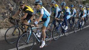 Brajkovič in Armstrong sta dres Astane zamenjala za RadioShack. (Foto: Reuters)