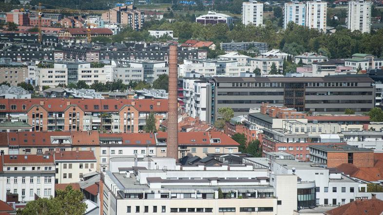 Ljubljana iz ljubljanskega gradu.