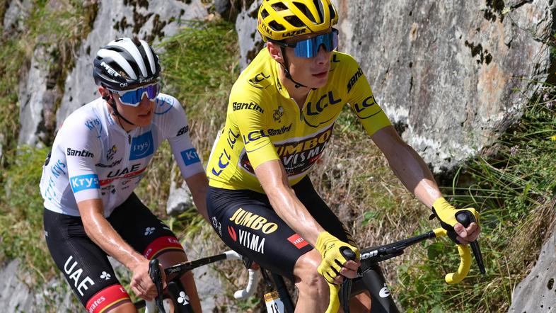 Pogačar in Vingegaard