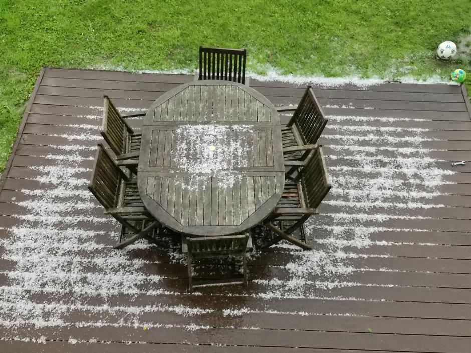 Nevihta s točo v Ljubljani | Avtor: zurnal24.si