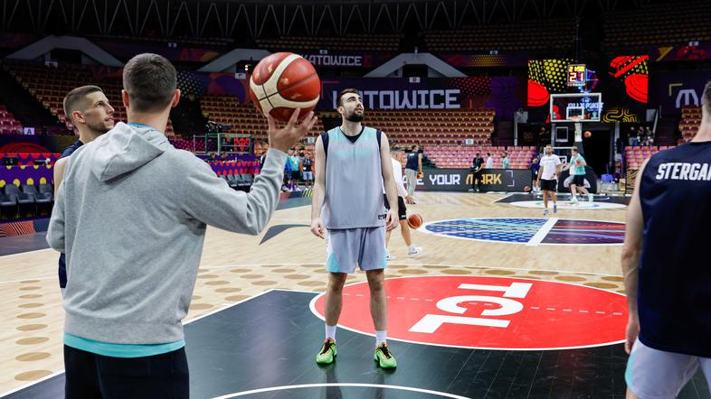 trening košarkarske reperezentance slovenije katovice eurobasket 2025