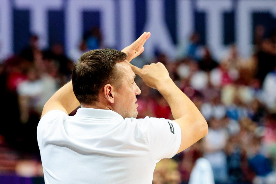 eurobasket 2025 Izrael Slovenija, aleksandar sekulić | Avtor: Saša Despot