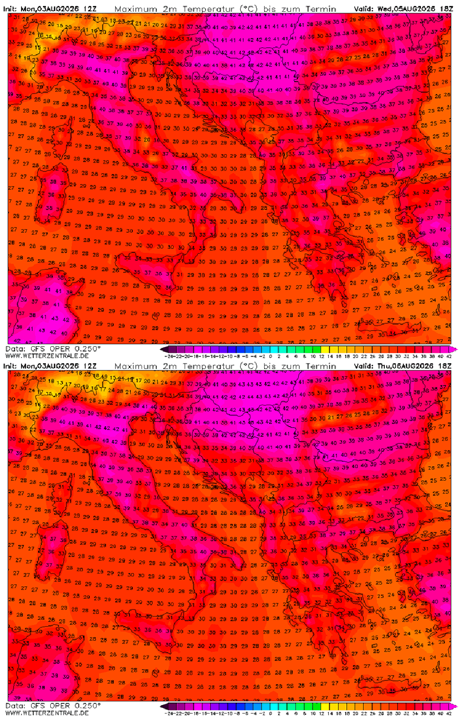 Visoke temperature | Avtor: Severe Weather Europe