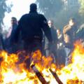 Demonstrators protest against Syria's President Bashar al-Assad in Damascus