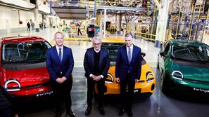 predstavitev proizvodnje Renault Twingo E-Tech electric, jože bele, matjaž han, gregor macedoni