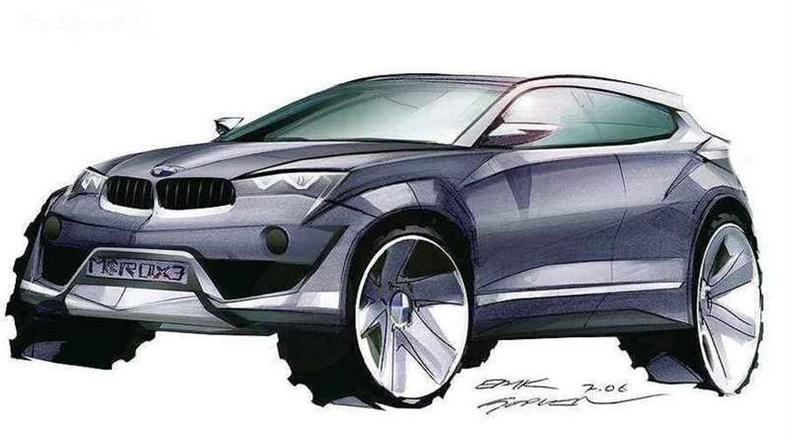 BMW X4 je zaenkrat viden zgolj na skicah. (Foto: BMW)