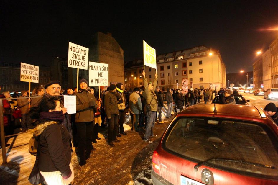 Protest v Mariboru