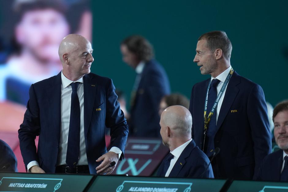 Aleksander Čeferin in Gianni Infantino | Avtor: Epa