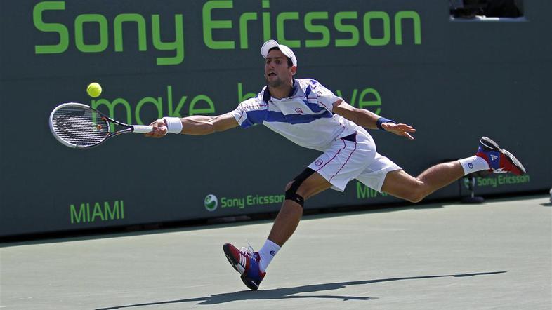 Novak Djoković je proti Blažu Kavčiču prišel že do 26. zaporedne zmage. (Foto: R