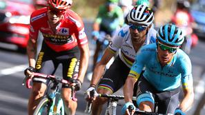 Miguel Angel Lopez in Alejandro Valverde