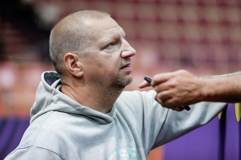 trening košarkarske reprezentance slovenije, matej erjavec | Avtor: Saša Despot