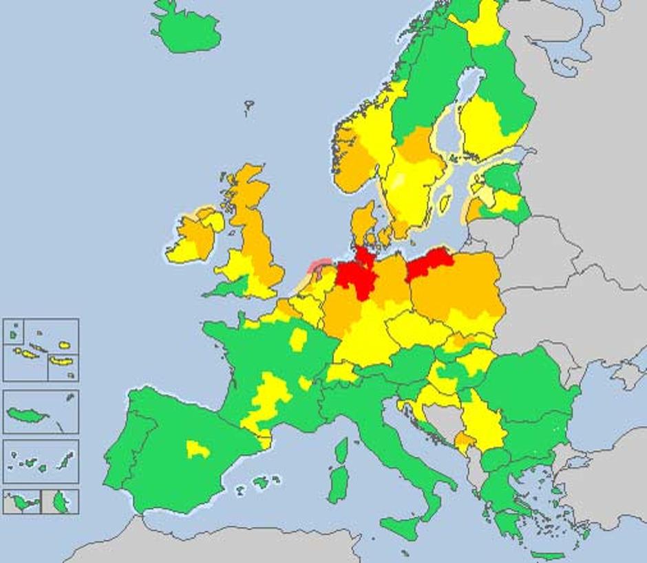 meteoalarm opozorilo | Avtor: PrtScr meteoalarm