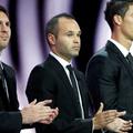 Messi Iniesta Ronaldo podelitev najboljši evropski nogometaš Uefa