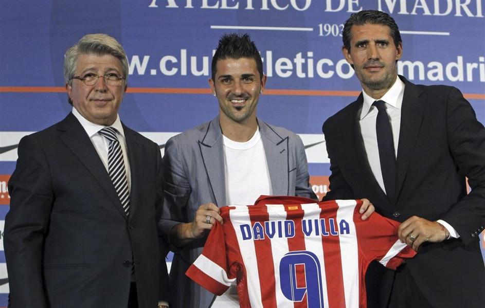 David Villa Caminero Cerezo Atletico Madrid Barcelona Vicente Calderon stadion p