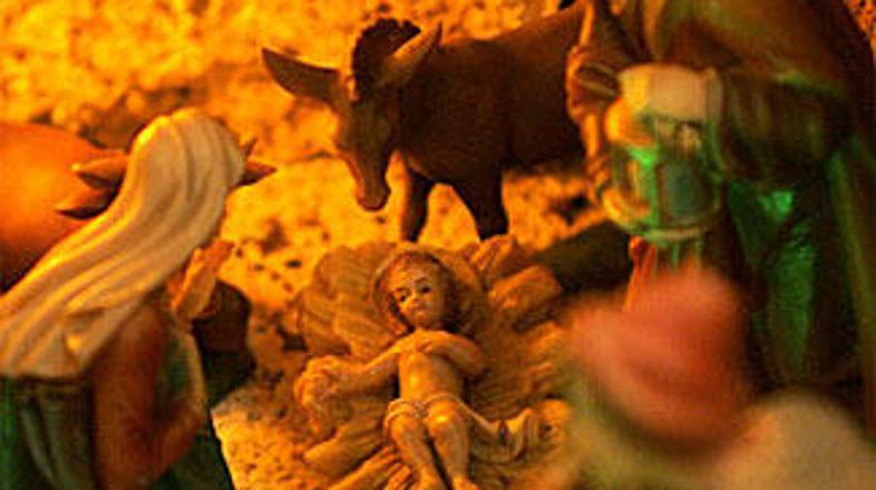 Jaslice so bile nekoč edini zunanji znak praznovanja, okrašenih smrečic in množi