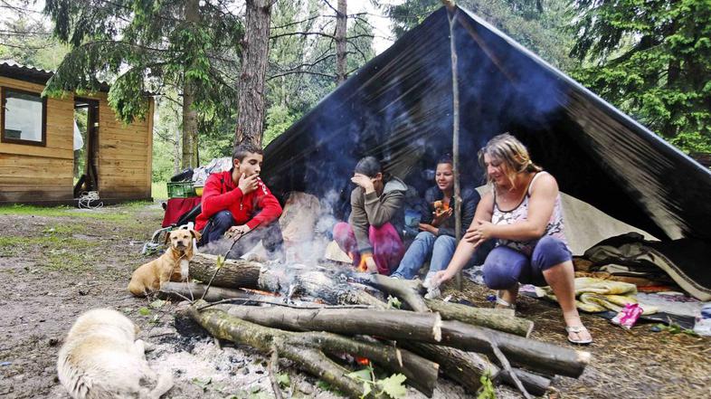 romsko naselje, Strojan, Roje pri Ljubljani
