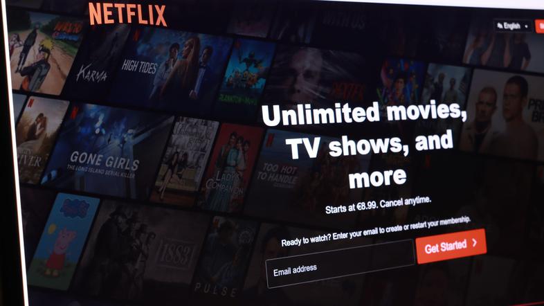 Netflix ekran začetna stran