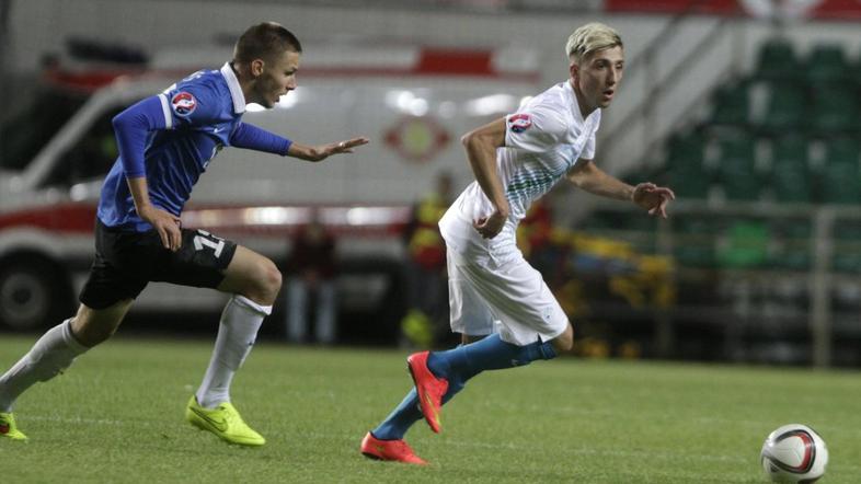 Kampl Karol Mets Estonija Slovenija kvalifikacije za Euro 2016 Tallinn