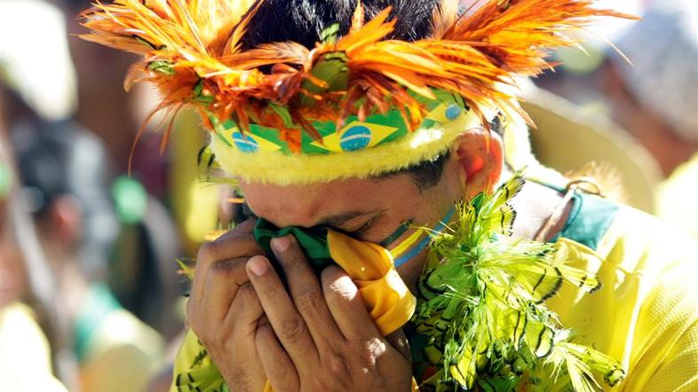 Brazilskemu obupu ni videti konca. (Foto: Reuters)