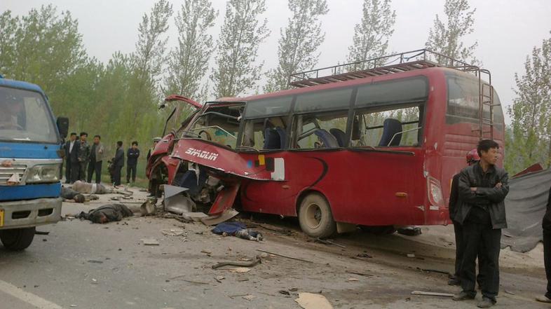 Prometna nesreča na Kitajskem.