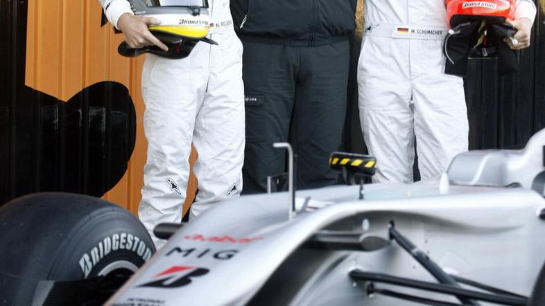 novi Mercedes 2010 Rosberg Brawn Schumacher