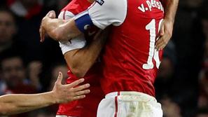 Arteta Van Persie Arsenal Borussia Dortmund Liga prvakov