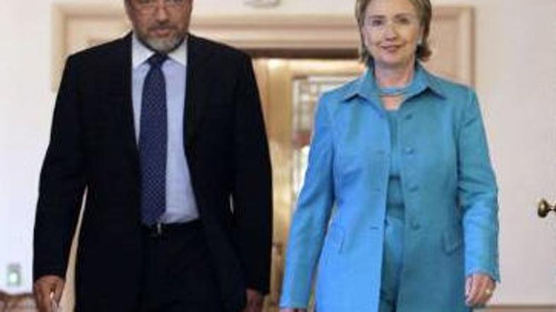 Ameriška državna sekretarka Hillary Clinton je po srečanju z izraelskim zunanjim