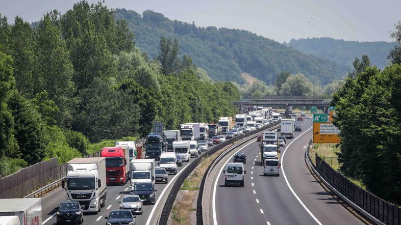 gneča na ljubljanski obvoznici