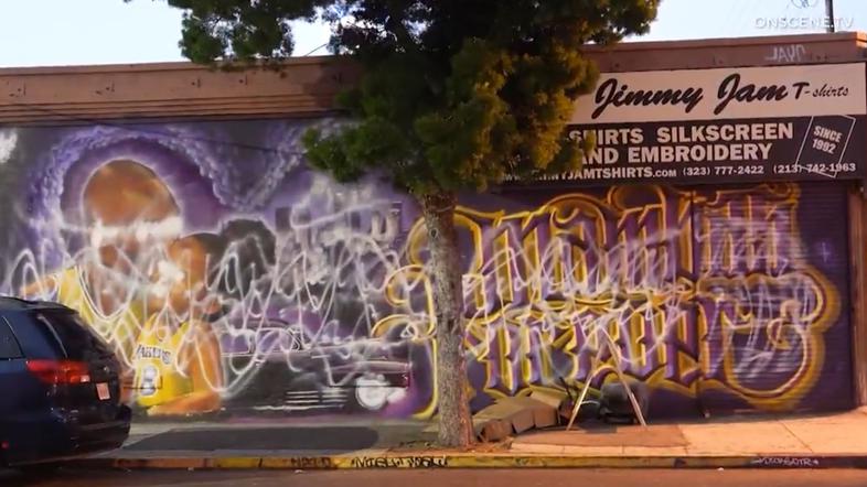 Poslikava v čast Kobeju Bryantu