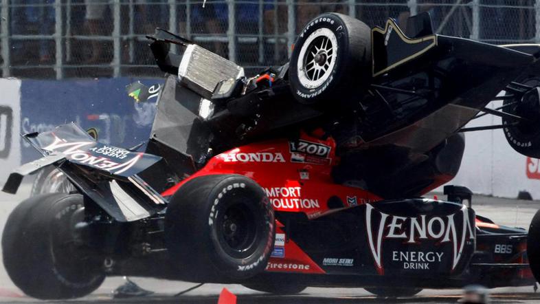 IndyCar 2010 Sao Paulo nesreča Marco Andretti Mario Moraes