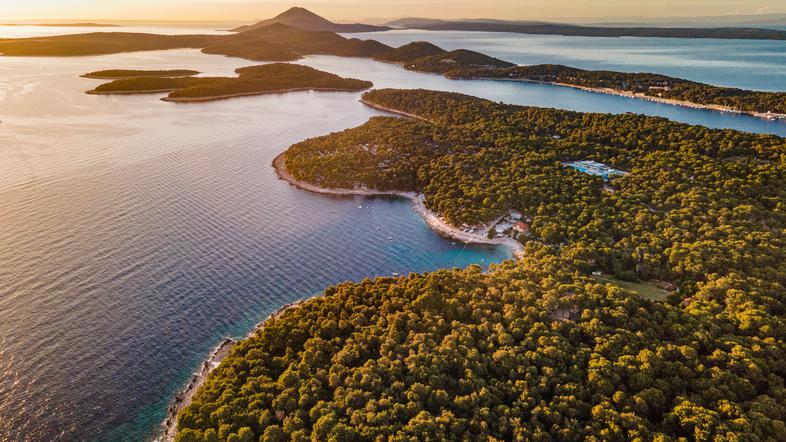 Morje, hribi, Kvarner, sonce, narava, sončni zahod