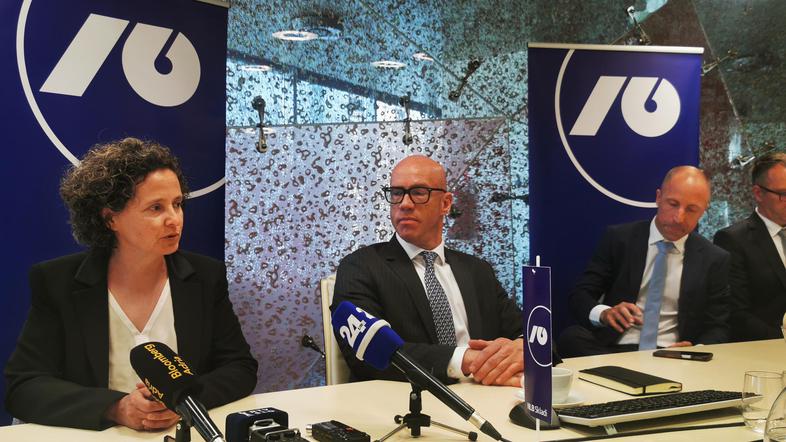 Mateja Živec, Luka Podlogar, Blaž Bračič, NLB skladi, predstevitev nepremičninske investicijske družbe
