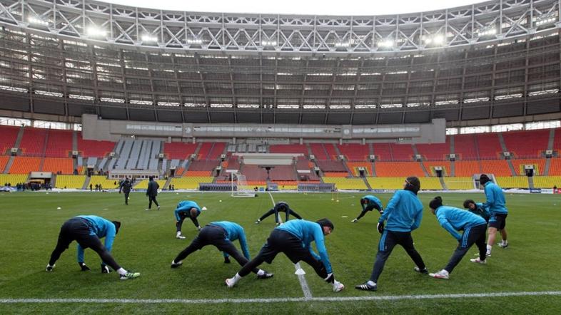 Moskva Real Madrid Lužniki Liga prvakov trening osmina finala CSKA Moskva