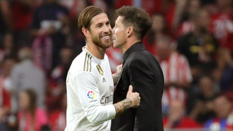 Sergio Ramos in Diego Simeone