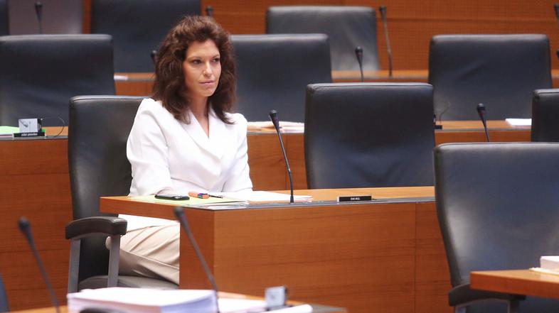 Slovenija 24.10.2013 Eva Irgl, nadaljevanje redne seje DZ, na kateri so med drug