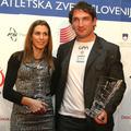 Najboljša slovenska atletinja in atlet leta. Marija Šestak in Primož Kozmus.
