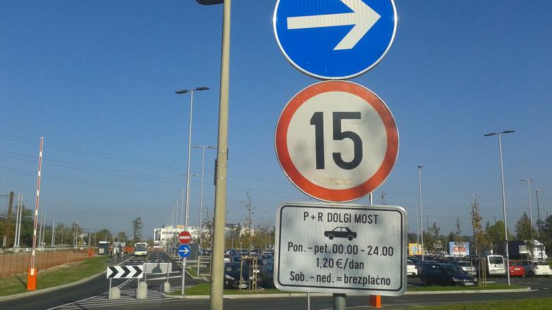 parkirišče P+R Dolgi most