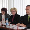 Barbara Ozimek in Mojca Špec Potočar z Rdečega križa ter Tomaž Savšek iz Rotary 
