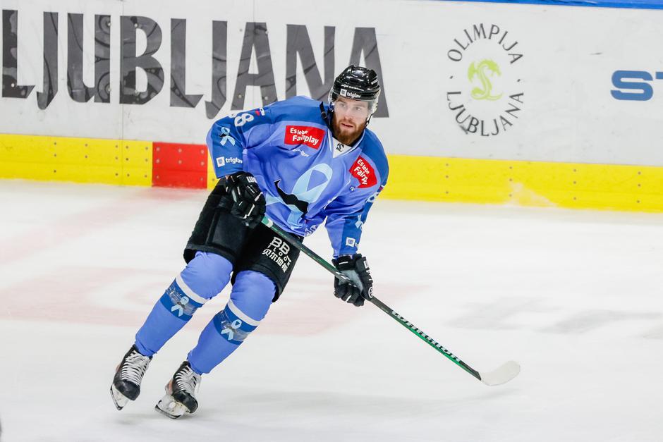 Miha Zajc, hokej liga ICEHL Olimpija Ljubljana - Pioneers Vorarlberg | Avtor: Saša Despot