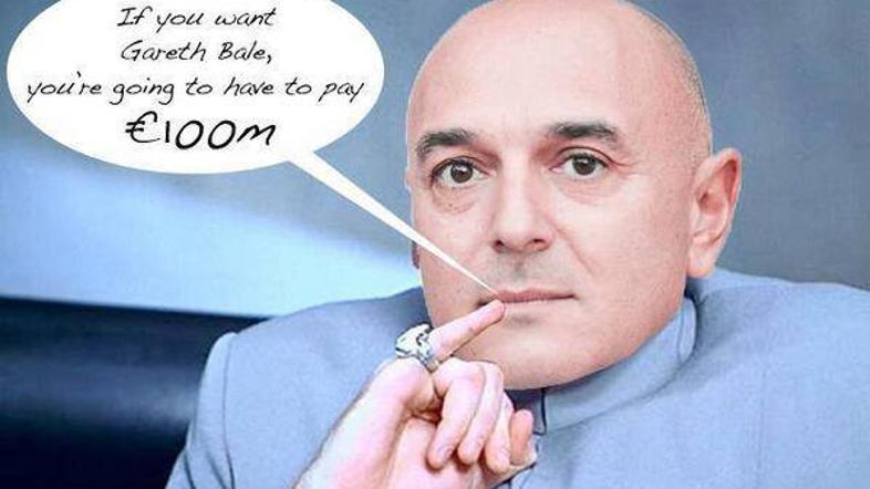 Daniel Levy Tottenham Bale Real Madrid Dr Evil Austin Powers