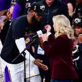 LeBron James in Jeanie Buss