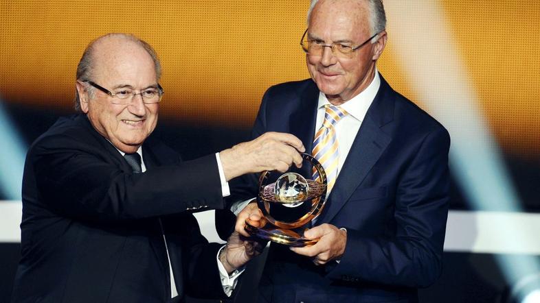 Sepp Blatter in Franz Beckenbauer