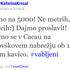 Vabilo Katarine Kresal na Twitterju.