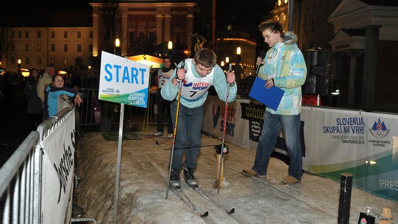 Tek na smučeh je preizkusilo od 50 do 60 ljudi na dan. (Foto: Anže Petkovšek)
