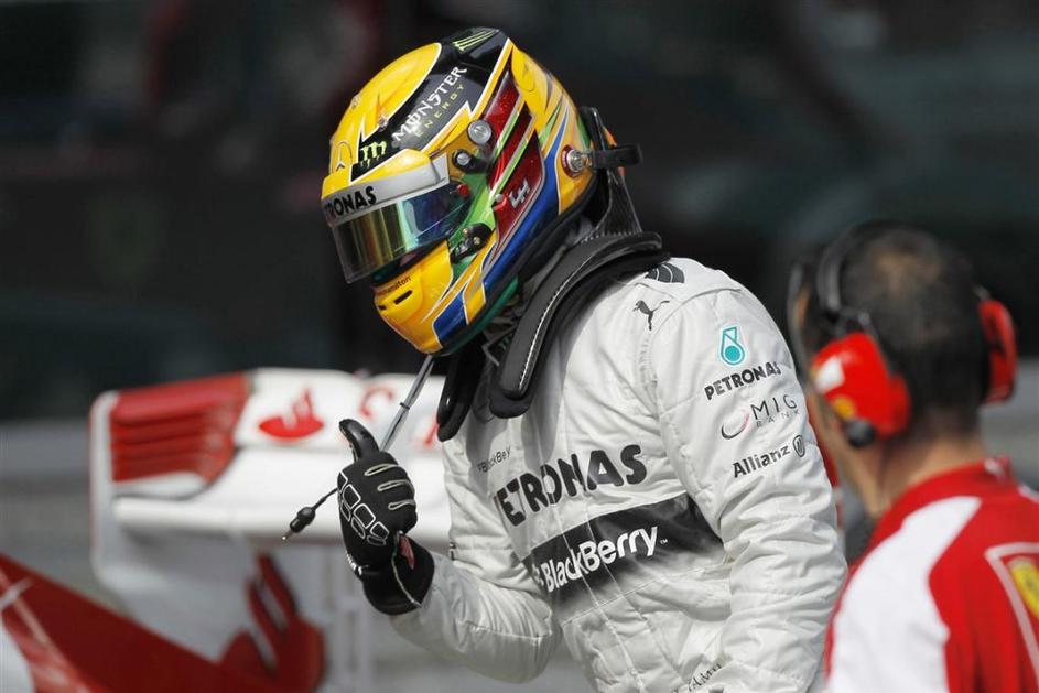 Hamilton VN Kitajske Šanghaj kvalifikacije formula 1