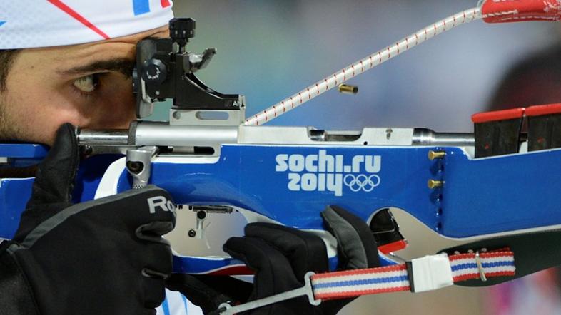 Fourcade biatlon zasledovanje Laura Soči 2014 olimpijske igre