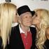 Hugh Hefner, Karissa Shannon, Crystal Harris