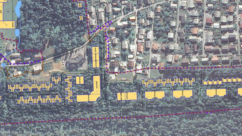 Po novem načrtu bodo bloke zamenjale hiše tudi v severnem delu.