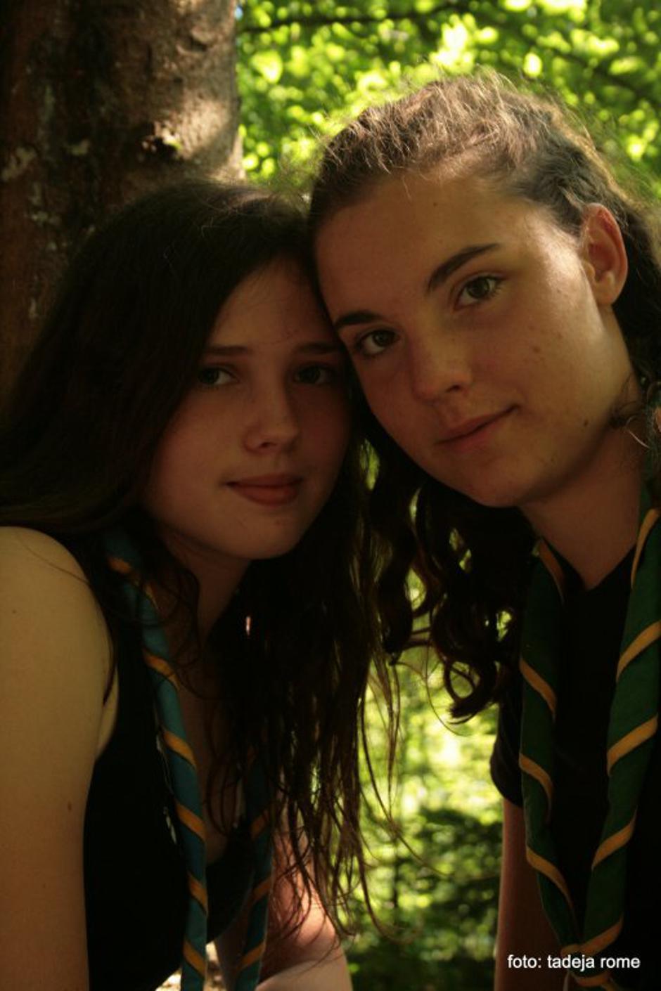 Mia in Klara | Avtor: Društvo tabornikov Rod Bičkova skala