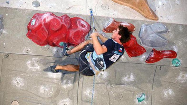 Klemen Bečan je dosegel največji uspeh moškega plezanja na Slovenskem.